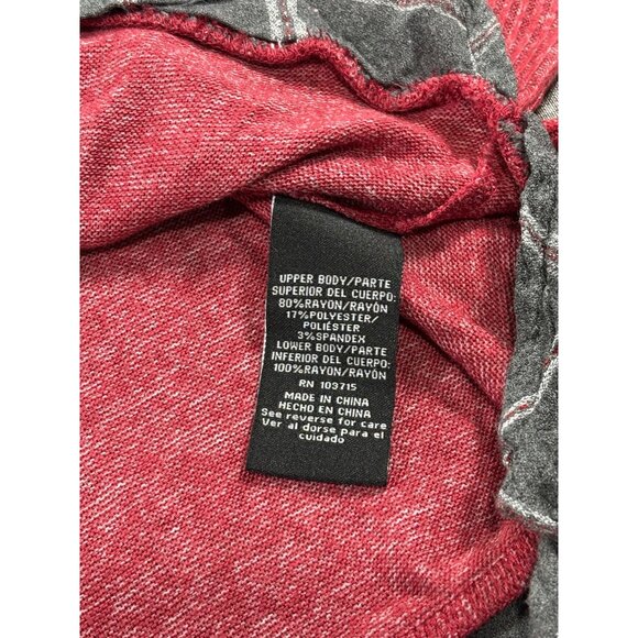 Al & Rachel Red Layered Sweater Blouse PM Petite - Picture 5 of 10